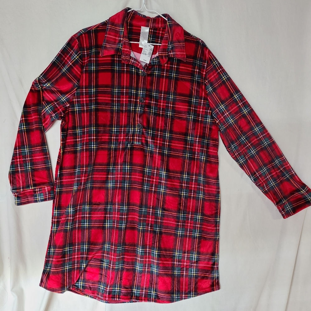 NWT Children's Place Ladies SZ XL Polyester Holiday Night Shirt